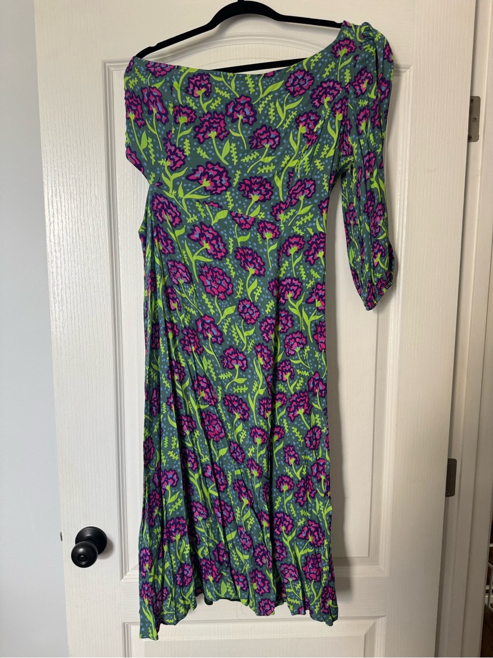 Lady Pipa New Granada Rita Dress - Women’s Floral One Shoulder Cut Out Dress